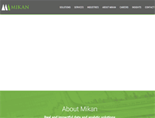 Tablet Screenshot of mikanassociates.com